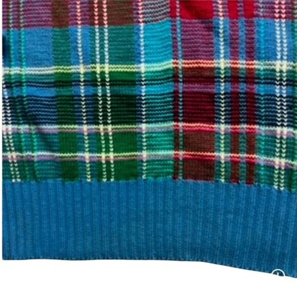 Polo Ralph Lauren 1990s Vintage Tartan Plaid Sweater Size XL - Picture 3 of 4